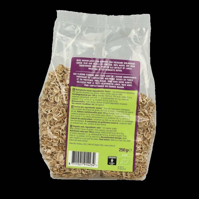 Your Organic Nature Haverflakes bio 250 Gram