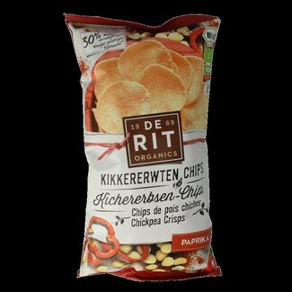 De Rit De Rit Kikkererwtenchips paprika bio 75 Gram