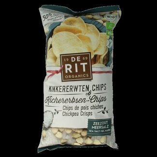 De Rit De Rit Kikkererwtenchips zeezout bio 75 Gram