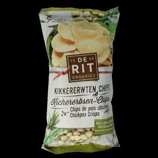 De Rit De Rit Kikkererwtenchips rozemarijn bio 75 Gram
