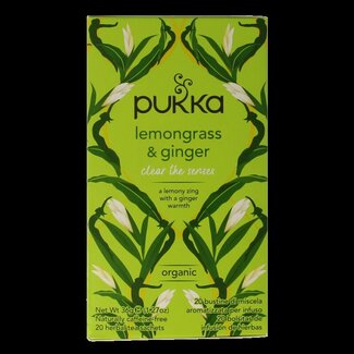 Pukka Pukka Lemongrass & ginger thee bio 20 Zakjes
