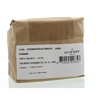 Jacob Hooy Jacob Hooy Feuilles de menthe poivrée moulues 250 g