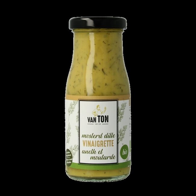 Van Ton Mosterd dille dressing bio 150 Milliliter