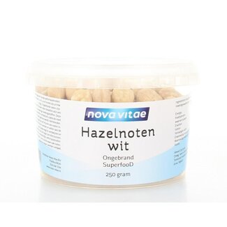 Nova Vitae Nova Vitae Hazelnoten wit ongebrand raw 250 Gram
