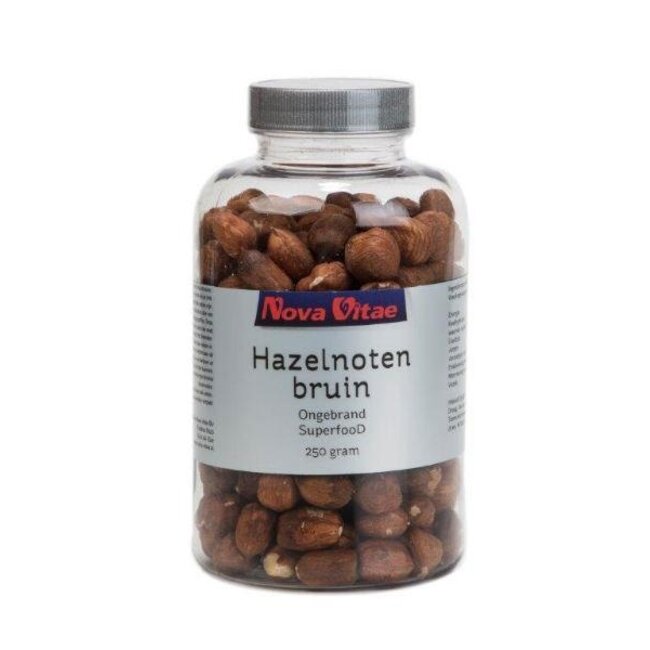 Nova Vitae Hazelnoten bruin ongebrand raw 250 Gram