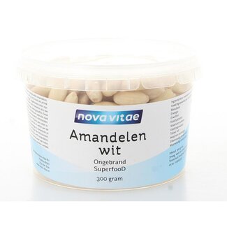 Nova Vitae Nova Vitae Amandelen wit ongebrand raw 300 Gram