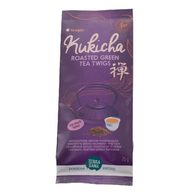 TerraSana Kukicha groene thee twijgen bio 75 Gram