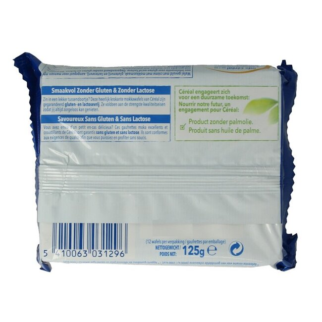 Gaufrettes au moka sans gluten Cereal 125 g