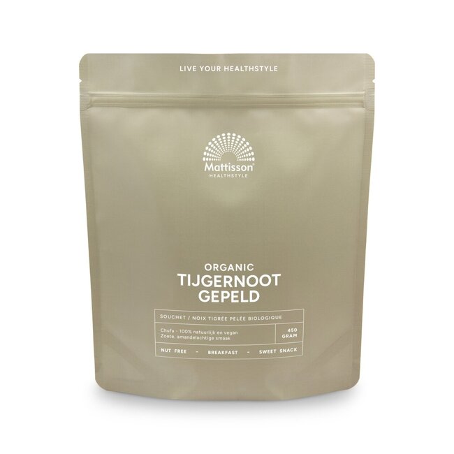 Mattisson Tijgernoot chufa gepeld bio 450 Gram
