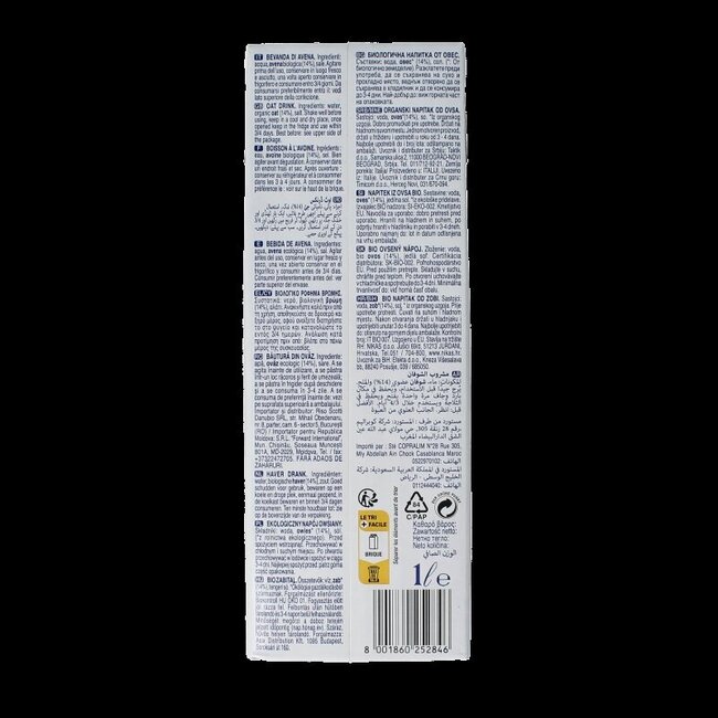 Boisson à l'avoine bio Riso Scotti 1 Litre