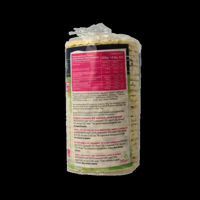 Biofood Galettes de maïs bio 150 g