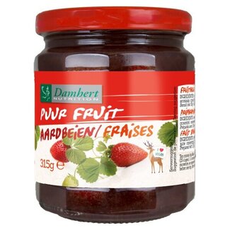 Damhert Damhert Puur fruit confituur aardbei 315 Gram