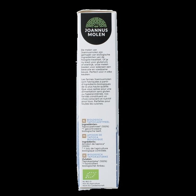 Joannusmolen Tapiocazetmeel eerste keuze bio 250 Gram