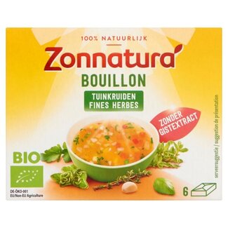 Zonnatura Zonnatura Bouillon aux fines herbes sans levure bio 66 g