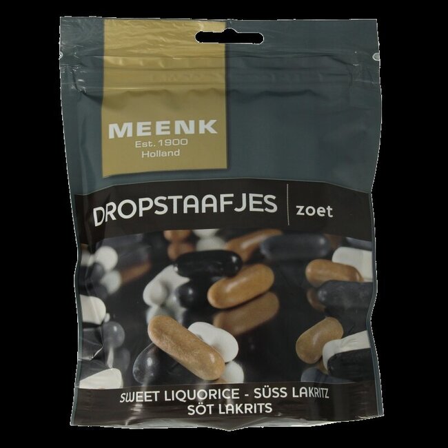 Meenk Dropstaafjes 225 Gram