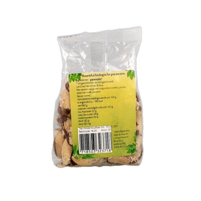 Noix du Brésil bio Bountiful 200 g