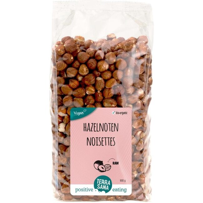 TerraSana Hazelnoten bruin gepeld bio 800 Gram