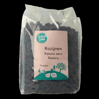 TerraSana TerraSana RAW Rozijnen blue thompson bio 1 Kilogram