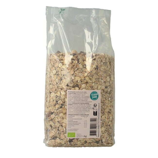 TerraSana Muesli noten & zuidvruchten bio 1 Kilogram