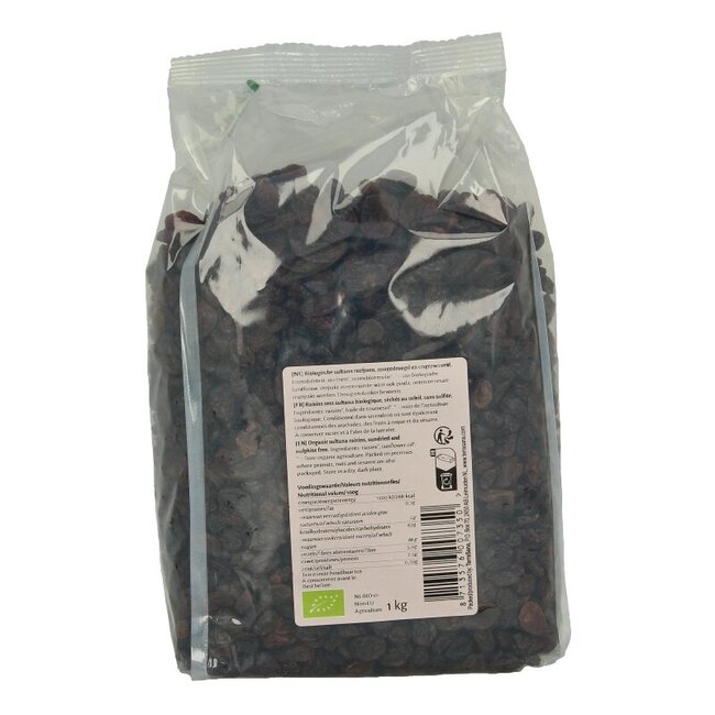 TerraSana Raisins Sultana RAW bio 1 Kilogramme