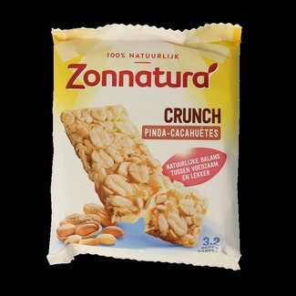 Zonnatura Zonnatura Pinda crunch 45 gram 3 Stuks