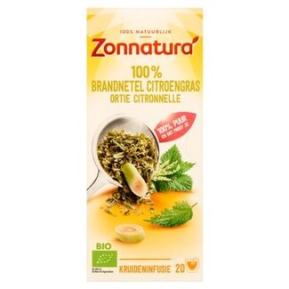 Zonnatura Zonnatura Brandnetel citroengras bio 20 Zakjes
