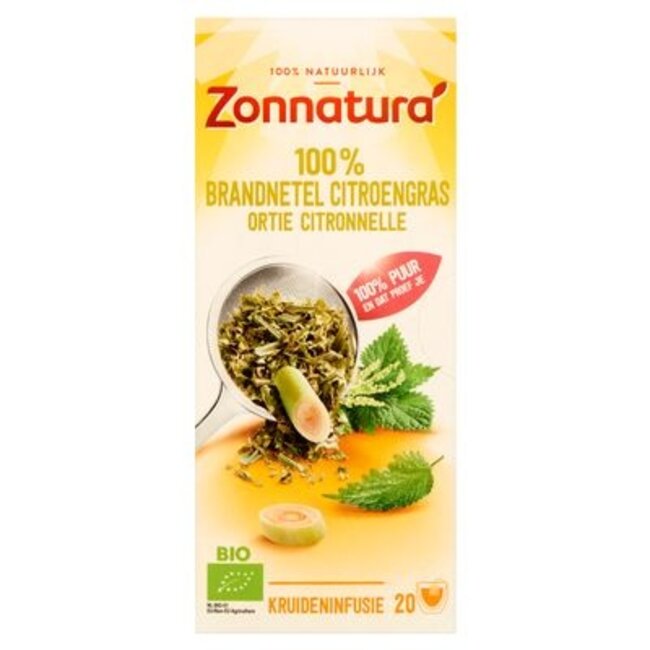 Zonnatura Brandnetel citroengras bio 20 Zakjes