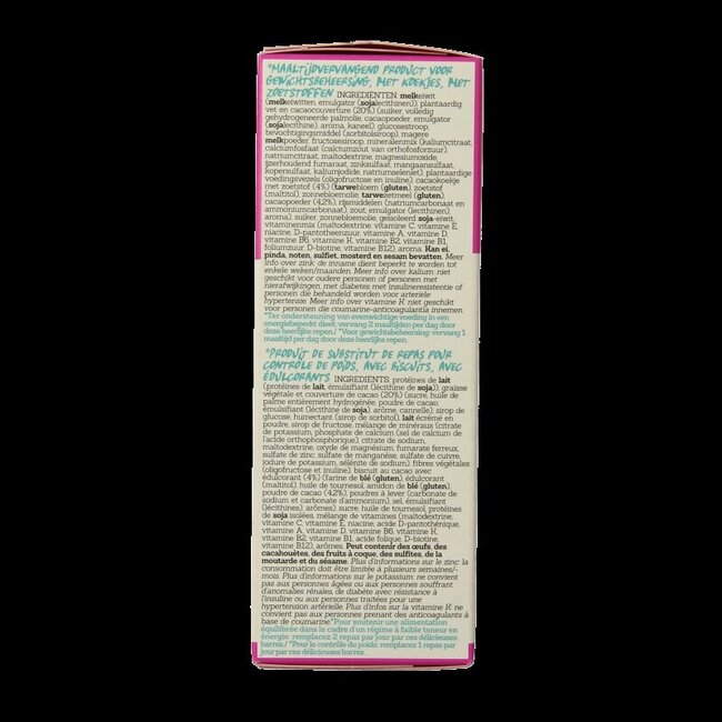 Damhert Slim barres repas chocolat 240 g