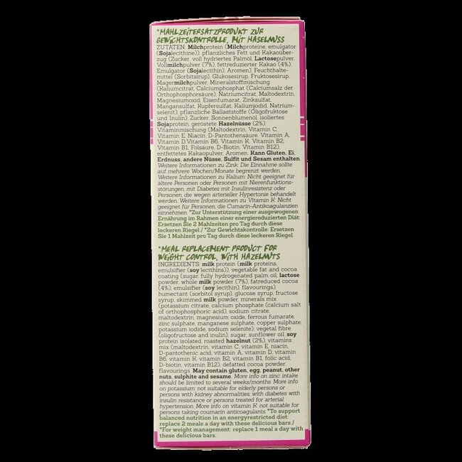 Damhert Afslank proteinereep chocolade hazelnoot 240 Gram