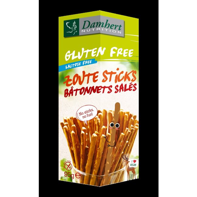 Damhert Zoute sticks glutenvrij 95 Gram