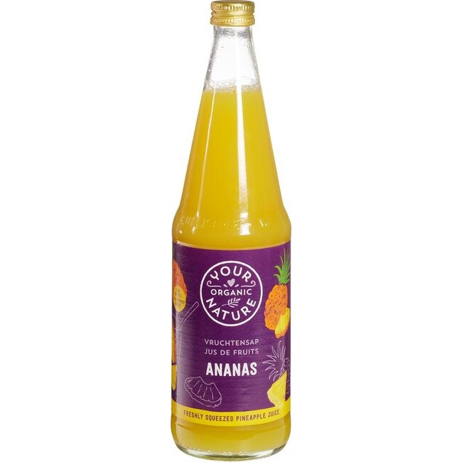Your Organic Nature Vruchtensap ananas bio 700 Milliliter