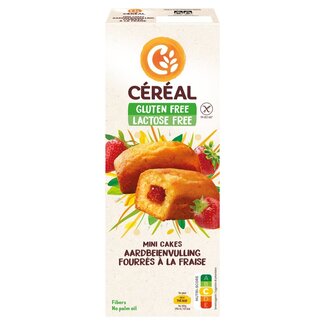 Cereal Cereal Aardbei cakeje glutenvrij 210 Gram