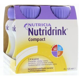 Nutridrink Nutridrink Compact banaan 125ml 4 Stuks