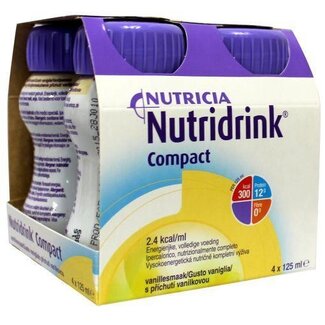 Nutridrink Nutridrink Compact vanille 125ml 4 Stuks
