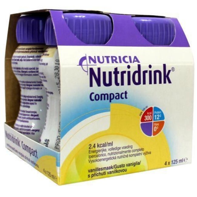 Nutridrink Compact vanille 125ml 4 Stuks