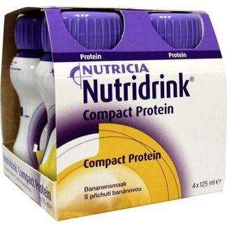 Nutricia Nutricia Compact protein banaan 125 gram 4 Stuks