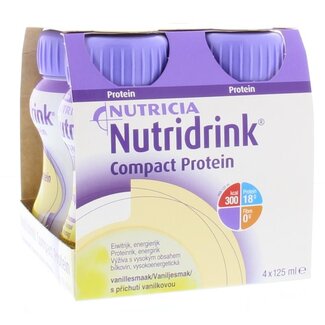 Nutricia Nutricia Compact protein vanille 125ml 4 Stuks