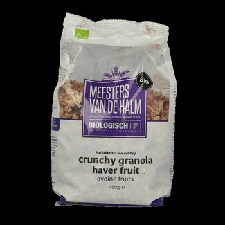 De Halm De Halm Haver crunchy fruit bio 450 Gram