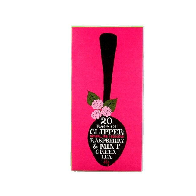 Clipper Thé vert bio framboise et menthe 20 sachets