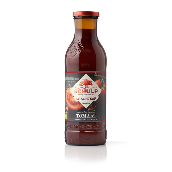 Schulp Krachtsap tomatensap puur bio 750 Milliliter