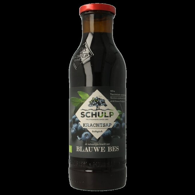 Krachtsap blauwe bessensap puur bio 750 Milliliter