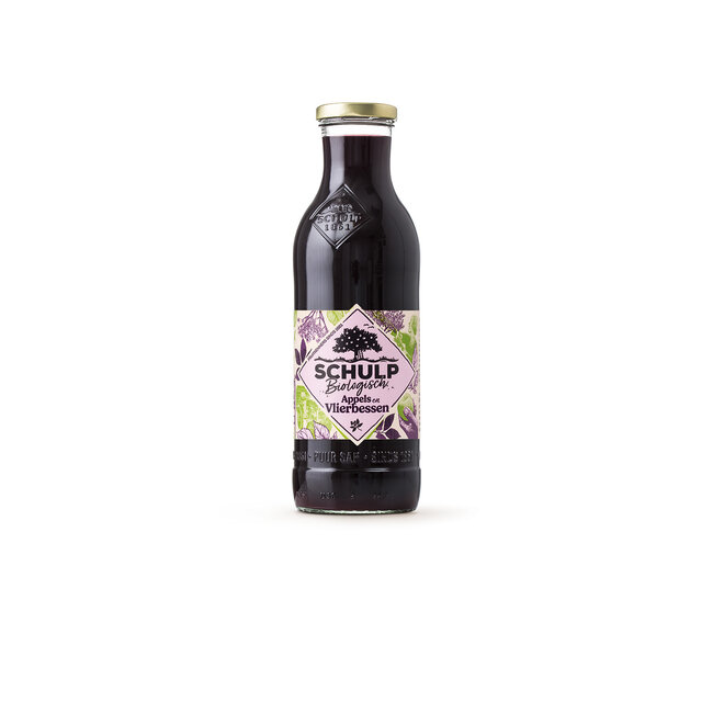 Appel & vlierbessensap bio 750 Milliliter