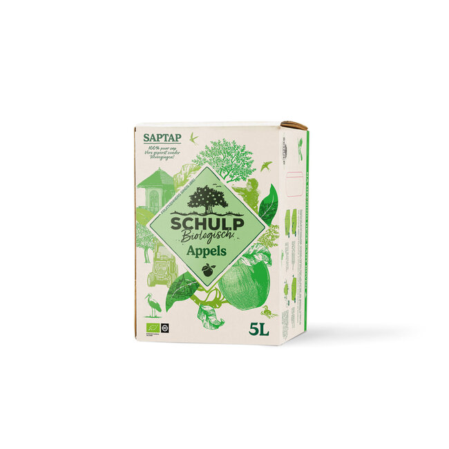 Schulp Saptap appelsap bio 5 Liter