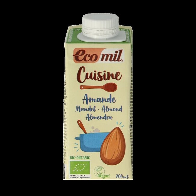 Ecomil Cuisine amandel bio 200 Milliliter