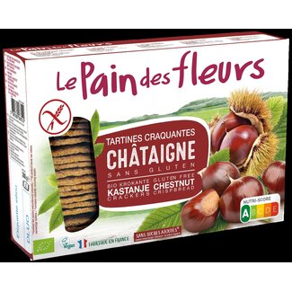 Pain Des Fleurs Tamme kastanje crackers bio 300 Gram