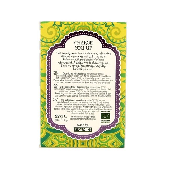 Natural Temptation Charge you up thé bio 18 sachets