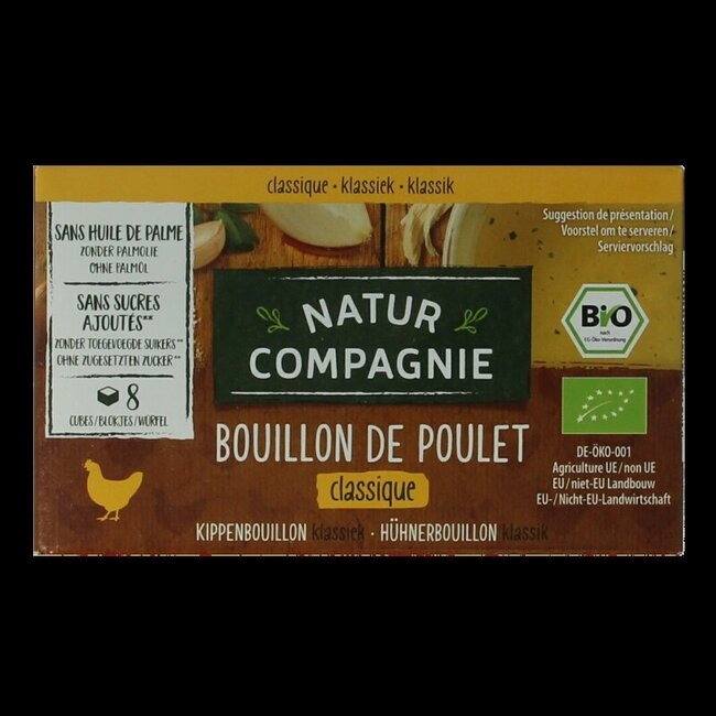 Kippenbouillon 8 blokjes bio 88 Gram