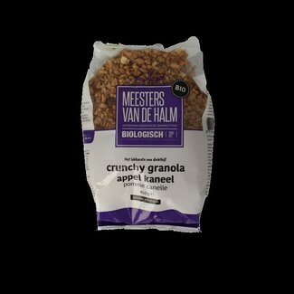 De Halm De Halm Crunchy appel/kaneel bio 450 Gram