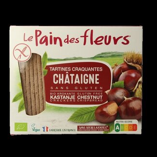 Pain Des Fleurs Tamme kastanje crackers bio 150 Gram