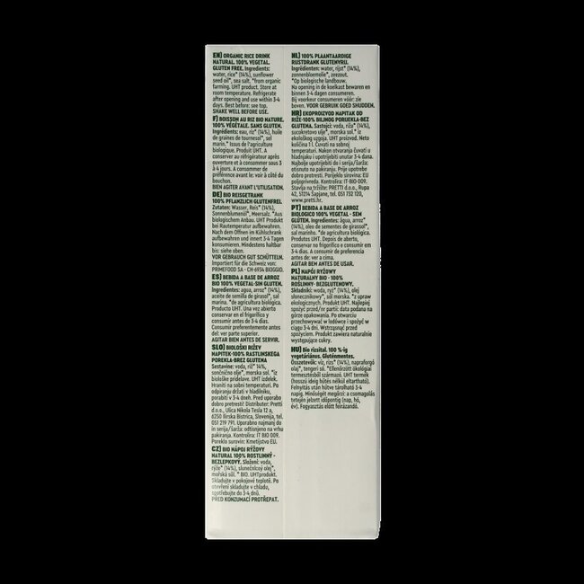 Boisson au riz Vitariz nature bio 1 litre